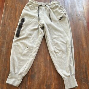 Nike Light Gray Sweatpants with Black Details